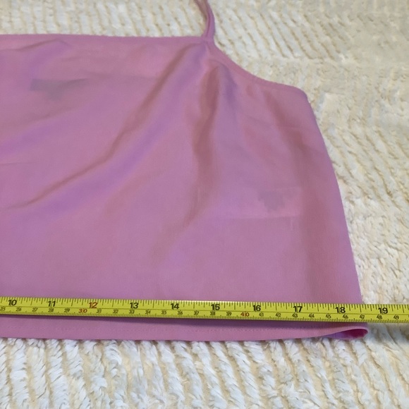 TOPSHOP Bubble Gum Pink Cropped Top - Size:6 - Picture 3 of 8
